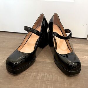 Sabrina Carpenter Short n' Sweet  - black - mary jane - chunky platform heels